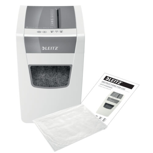80010000_07.jpg Niszczarka Leitz IQ Home Office Slim, P4, 10 kartek, 23 l kosz