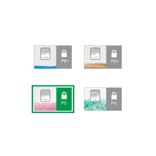 80020000_05.jpg Niszczarka Leitz IQ Office, P5, 10 kartek, 23 l kosz