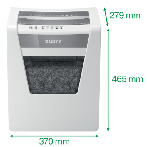 80030000_02.jpg Niszczarka Leitz IQ Office, P4, 15 kartek, 23 l kosz