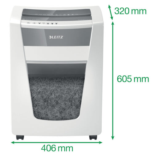 80100000_02.jpg Niszczarka Leitz IQ Office Pro, P6+, 5 kartek, 30 l kosz