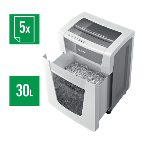 80100000_n_02.jpg Niszczarka Leitz IQ Office Pro, P6+, 5 kartek, 30 l kosz