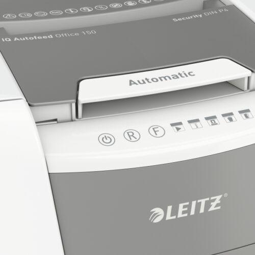 80130000_iu_06.jpg Niszczarka Leitz IQ AutoFeed 150, P4, 150 kartek, 44 l kosz