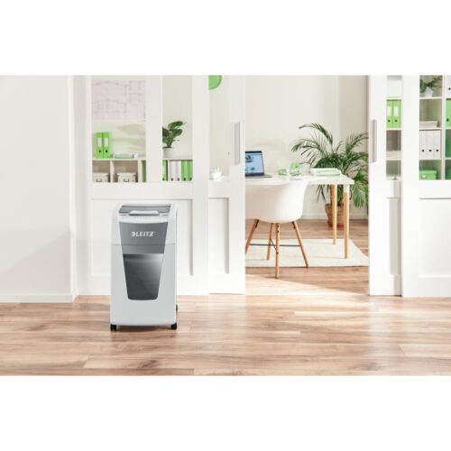 80150000_02.jpg Niszczarka Leitz IQ AutoFeed 300, P4, 300 kartek, 60 l kosz