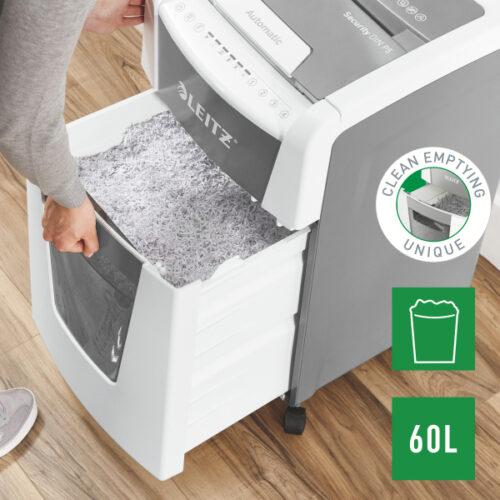 80160000_05.jpg Niszczarka Leitz IQ AutoFeed 300, P5, 300 kartek, 60 l kosz