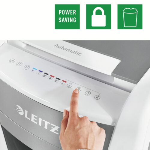 80160000_08.jpg Niszczarka Leitz IQ AutoFeed 300, P5, 300 kartek, 60 l kosz