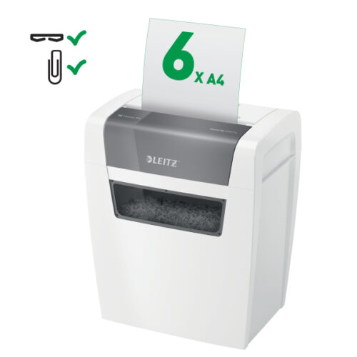 80340000_02.jpg Niszczarka Leitz IQ Home, P4, 6 kartek, 15 l kosz