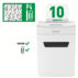 Niszczarka Leitz IQ Protect Premium 10X, P4, 10 kartek, 18 l kosz