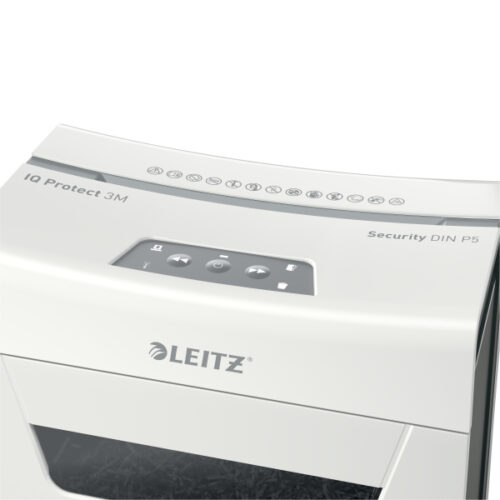 80930000_05.jpg Niszczarka Leitz IQ Protect Premium 3M, P5, 3 kartki, 10 l kosz