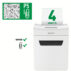 Niszczarka Leitz IQ Protect Premium 4M, P5, 4 kartki, 14 l kosz