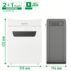 Niszczarka Leitz IQ Protect Premium 4M, P5, 4 kartki, 14 l kosz