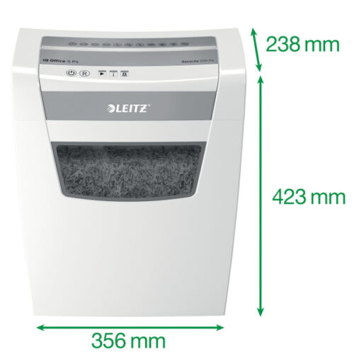 80990000_03.jpg Niszczarka Leitz IQ Office S, P4, 12 kartek, 23 l kosz