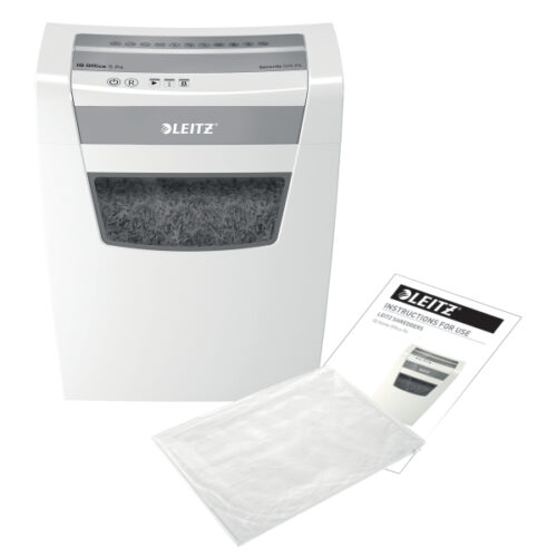 80990000_08.jpg Niszczarka Leitz IQ Office S, P4, 12 kartek, 23 l kosz