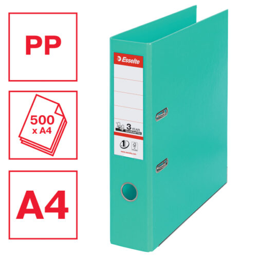 811312_01.jpg Segregator Esselte No.1, A4, szer. 75 mm, jasno-zielony
