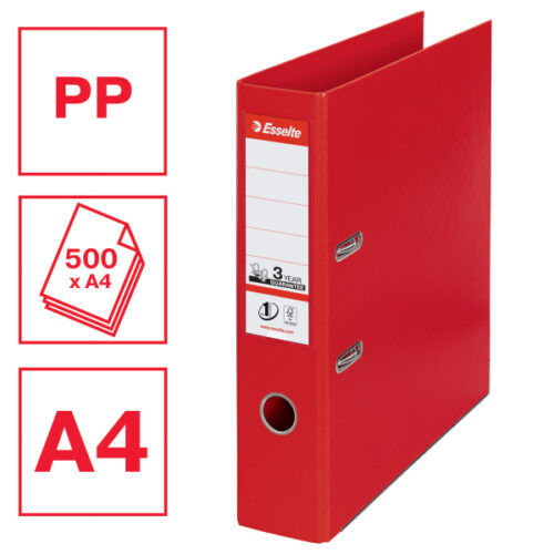 811330_01.jpg Segregator Esselte No.1, A4, szer. 75 mm, czerwony