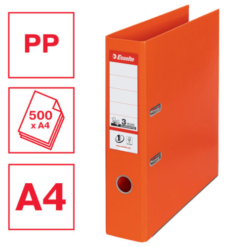 811340_01.jpg Segregator Esselte No.1, A4, szer. 75 mm, pomarańczowy