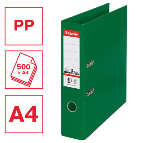 811360_02.jpg Segregator Esselte No.1, A4, szer. 75 mm, zielony