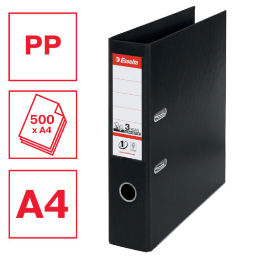 811370_01.jpg Segregator Esselte No.1, A4, szer. 75 mm, czarny