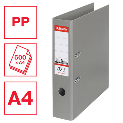 811380_01.jpg Segregator Esselte No.1, A4, szer. 75 mm, szary