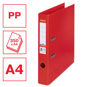 Segregator Esselte No.1, A4, szer. 50 mm, czerwony