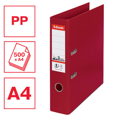 811510_01.jpg Segregator Esselte No.1, A4, szer. 75 mm, bordowy