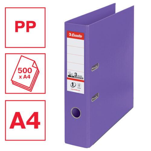 811530_01.jpg Segregator Esselte No.1, A4, szer. 75 mm, fioletowy