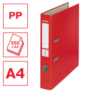 Segregator Esselte A4, ekonomiczny 50 mm, czerwony