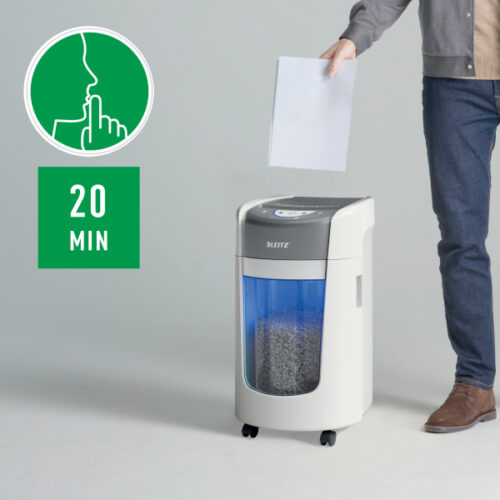 83580000_05.jpg Niszczarka Leitz IQ Optimax Home Office 225, P5, 6 kartek, 15 l kosz
