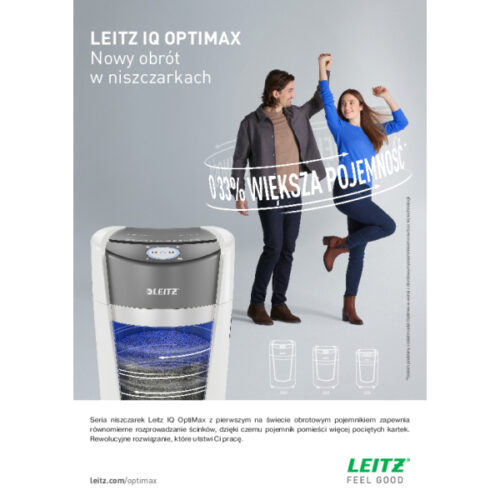 83580000_n_04.jpg Niszczarka Leitz IQ Optimax Home Office 225, P5, 6 kartek, 15 l kosz