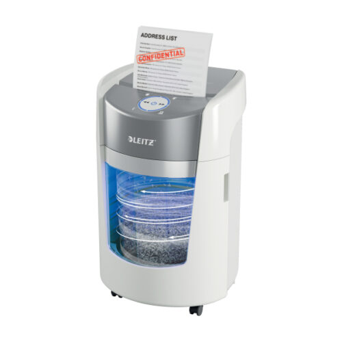 Niszczarka Leitz IQ Optimax Small Office 350, P5, 8 kartek, 22 l kosz