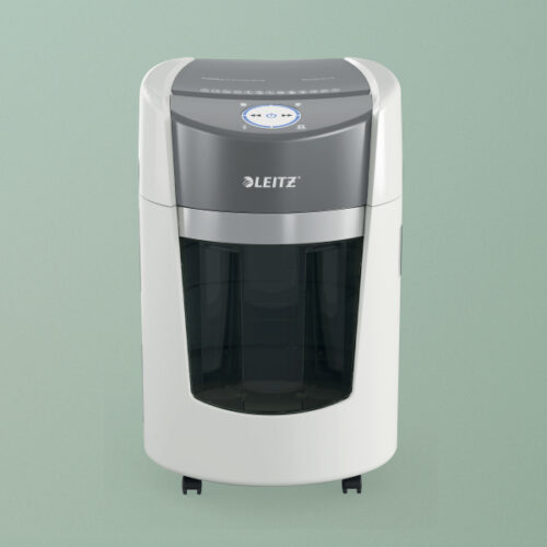 83590000_iu_02.jpg Niszczarka Leitz IQ Optimax Small Office 350, P5, 8 kartek, 22 l kosz