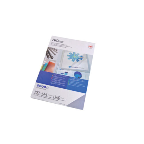 CE011580E_02.jpg Okładki do bindowania GBC HiClear, A4, 150 mic, super przezroczyste