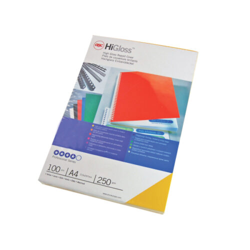 CE020010_05.jpg Okładki do bindowania GBC HiGloss, A4, 250 gm2, czarne