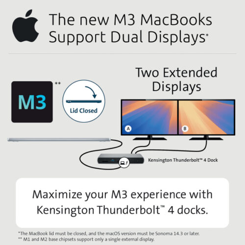 K34110EU_iu_03.jpg Stacja dokująca Kensington SD5760T Thunderbolt™ 4, dual 4K