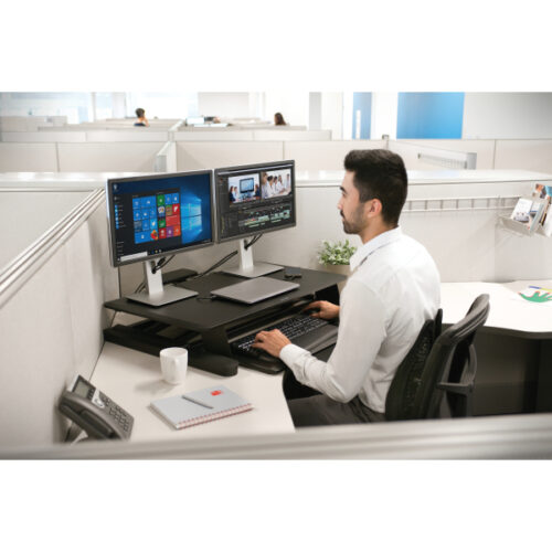 K52804WW_iu_05.jpg Stanowisko na biurko Kensington SmartFit™ do pracy w pozycji stojącej lub siedzącej, czarne