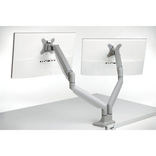 K55471EU_01.jpg Podwójne ramię Kensington SmartFit™ One-Touch do monitora, szare