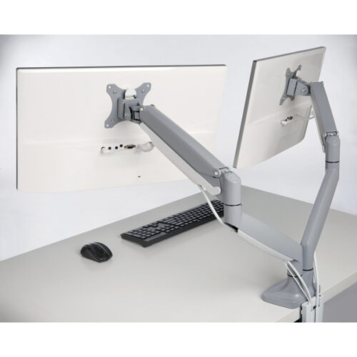 K55471EU_05.jpg Podwójne ramię Kensington SmartFit™ One-Touch do monitora, szare