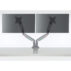 Podwójne ramię Kensington SmartFit™ One-Touch do monitora, szare