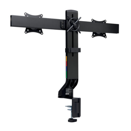 K55513WW_02.jpg Oszczędzające miejsce na biurku podwójne ramię Kensington SmartFit™ do monitora, czarne