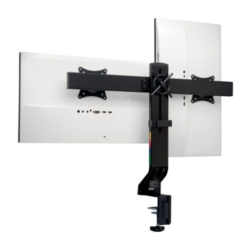 K55513WW_03.jpg Oszczędzające miejsce na biurku podwójne ramię Kensington SmartFit™ do monitora, czarne