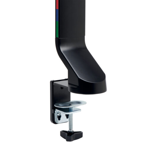 K55513WW_05.jpg Oszczędzające miejsce na biurku podwójne ramię Kensington SmartFit™ do monitora, czarne