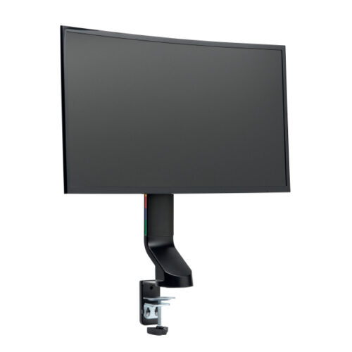 K55513WW_n_09.jpg Oszczędzające miejsce na biurku podwójne ramię Kensington SmartFit™ do monitora, czarne