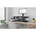 Oszczędzające miejsce na biurku podwójne ramię Kensington SmartFit™ do monitora, czarne