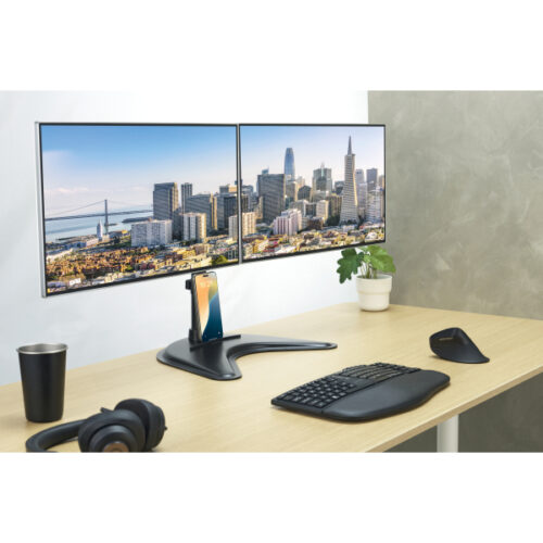 K58271WW_iu_01.jpg Wolnostojące podwójne ramię Kensington SmartFit™ do monitora