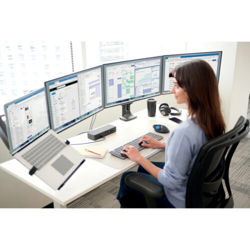 K59601WW_iu_01.jpg Podwójne ramię Kensington SmartFit™ One-Touch do monitora, czarne