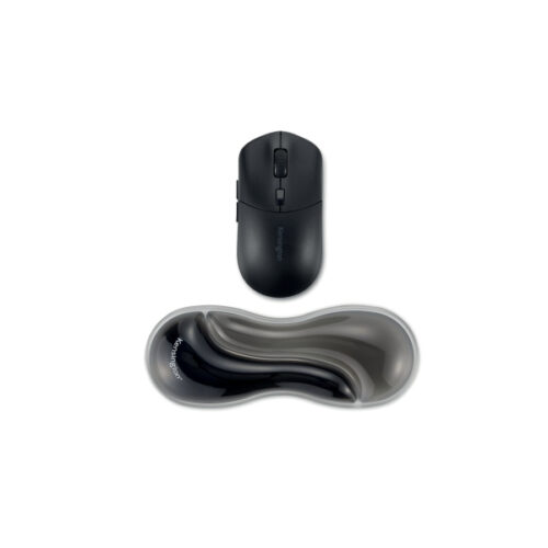 K62438WW_01.jpg Podkładka Kensington Slim Duo Gel pod nadgarstek do myszy/trackballa, szaro-czarna