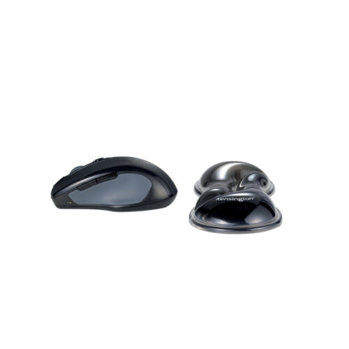 K62438WW_03.jpg Podkładka Kensington Slim Duo Gel pod nadgarstek do myszy/trackballa, szaro-czarna