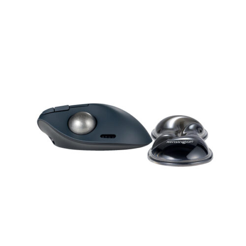 K62438WW_04.jpg Podkładka Kensington Slim Duo Gel pod nadgarstek do myszy/trackballa, szaro-czarna