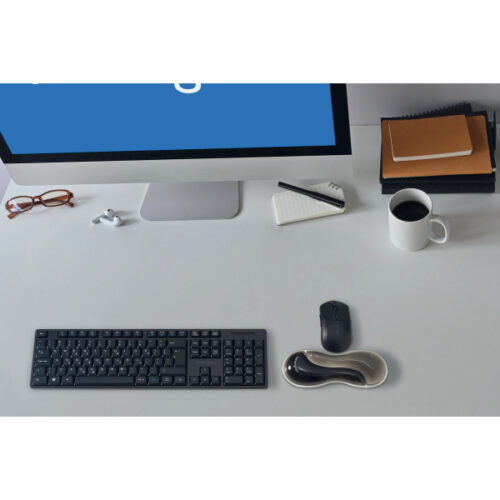K62438WW_08.jpg Podkładka Kensington Slim Duo Gel pod nadgarstek do myszy/trackballa, szaro-czarna