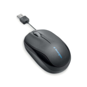 Mysz Kensington Pro Fit® ze zwijanym kablem, czarna