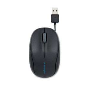 Mysz Kensington Pro Fit® ze zwijanym kablem, czarna